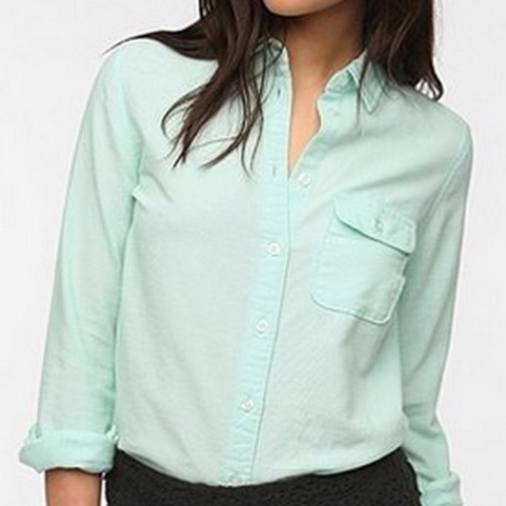 Bdg Mint Green Button Down Shirt - image 1